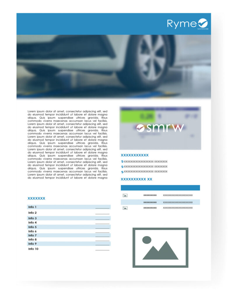 Mockup Technisches Datenblatt