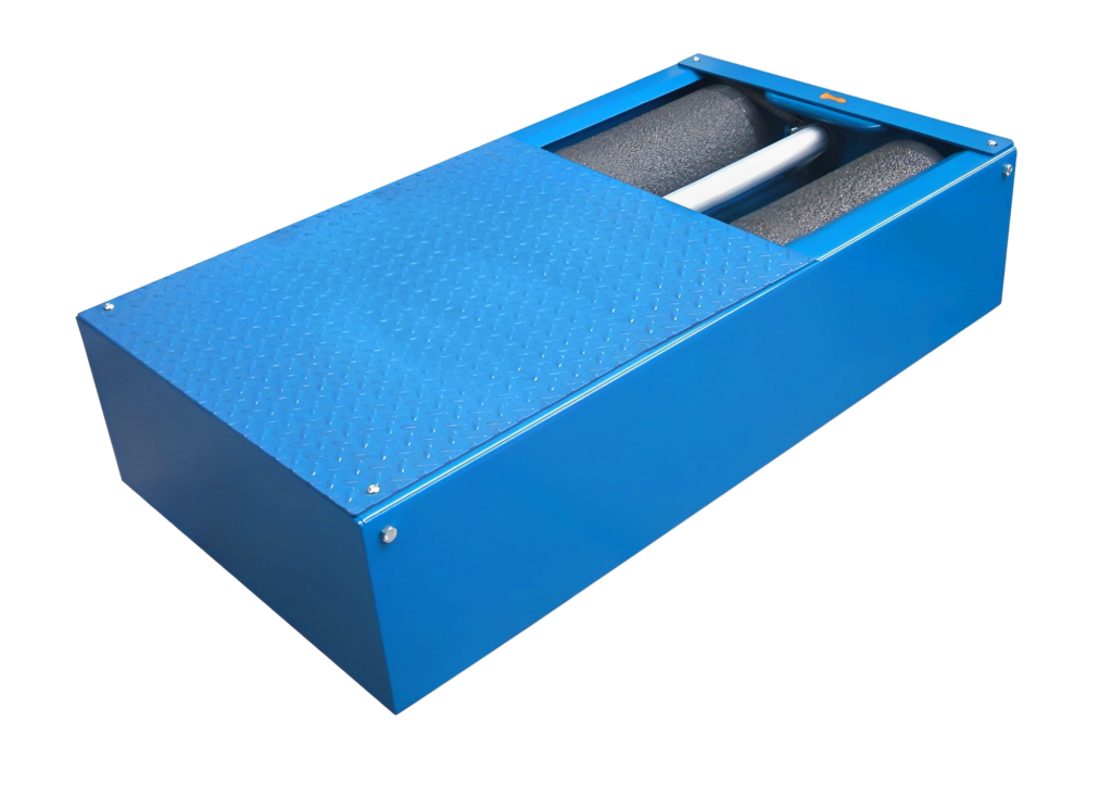 Blaue FRM-Bremsanzeige